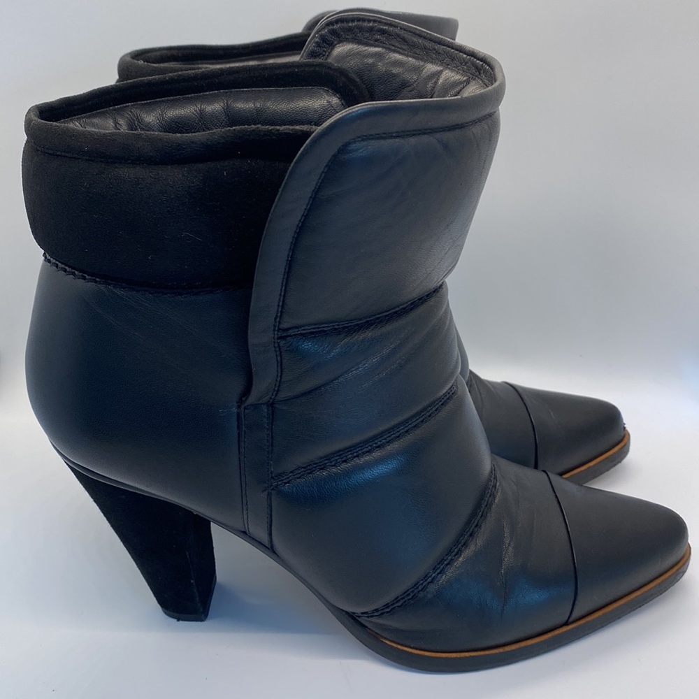 Chloe Black Ankle Warm Boots Booties